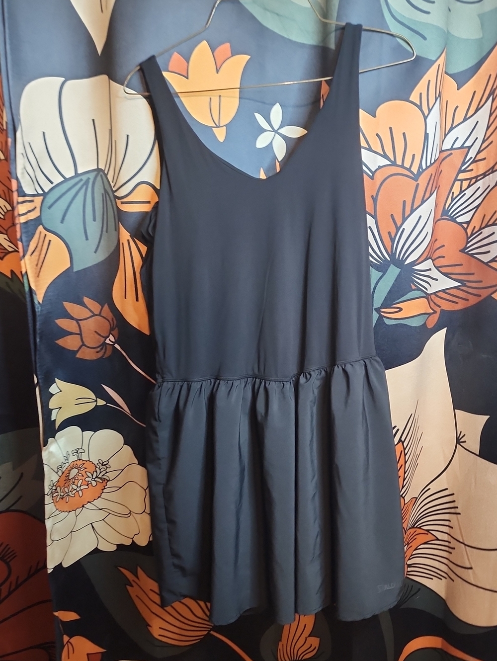 Spalding Black Sleeveless Tiered Dress